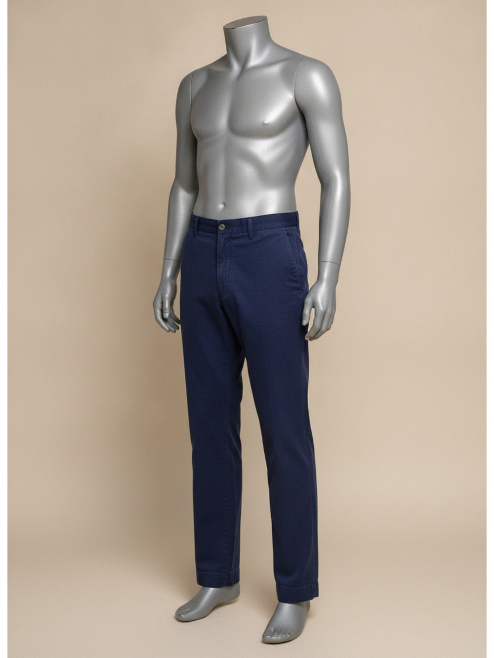 THRIFT| Polo Ralph Lauren M 40W 30L Navy Chino Pants Classic Straight Leg Cotton
